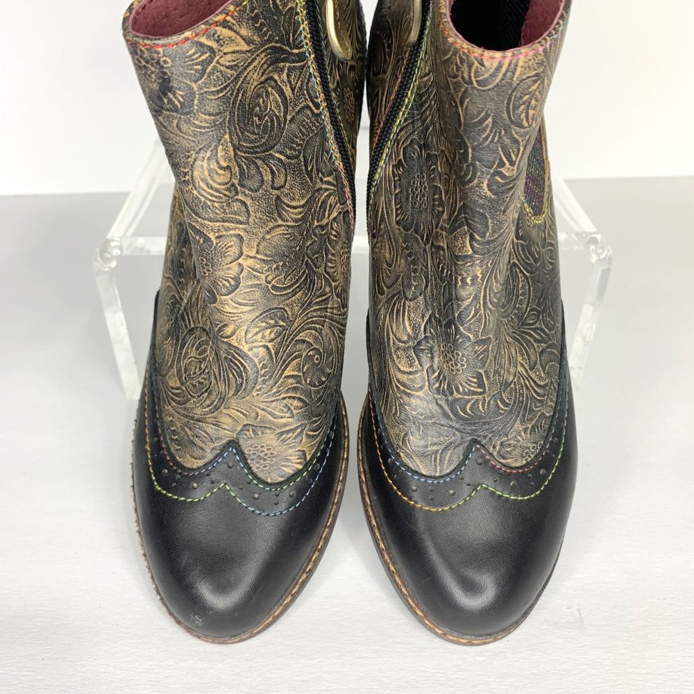 LAURA VITA Alizee Multicolor Leather Booties EU37 / US 6.5 -‎ 7 - Picture 2 of 9